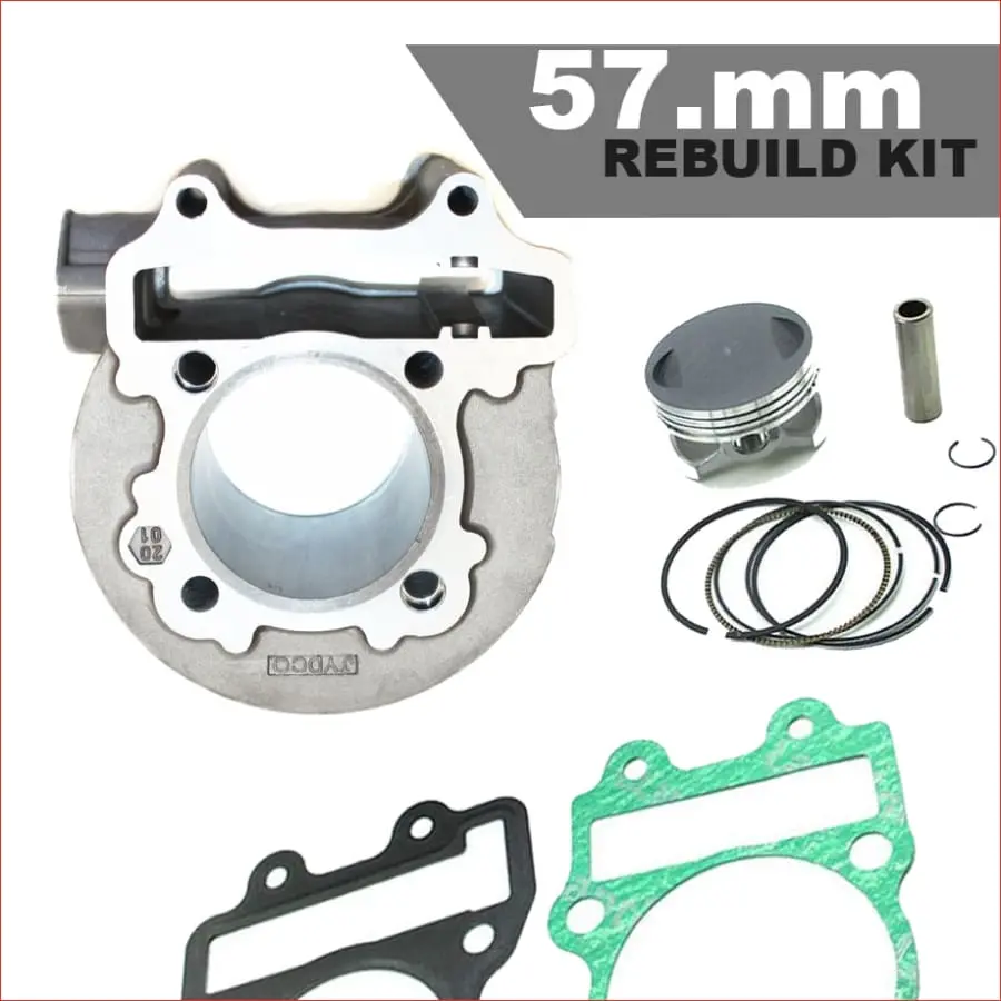 57Mm Cylinder Piston Rebuild Kit - 150Cc Gy6 1