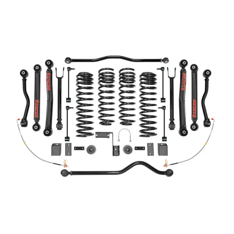 Rancho 07-17 Jeep Wrangler Fr And R Short Arm Suspension System Component - Box Three 1