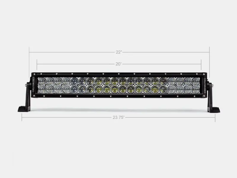 Cali Raised 22 Dual Row 5D Optic Osram Led Bar - Spot 1