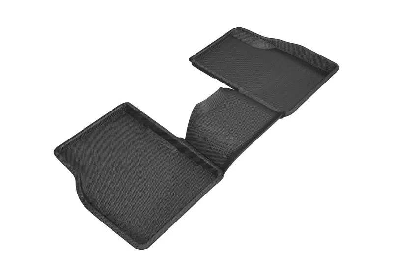 3D Maxpider 2017-2020 Jeep Compass Kagu 2Nd Row Floormats - Black 1