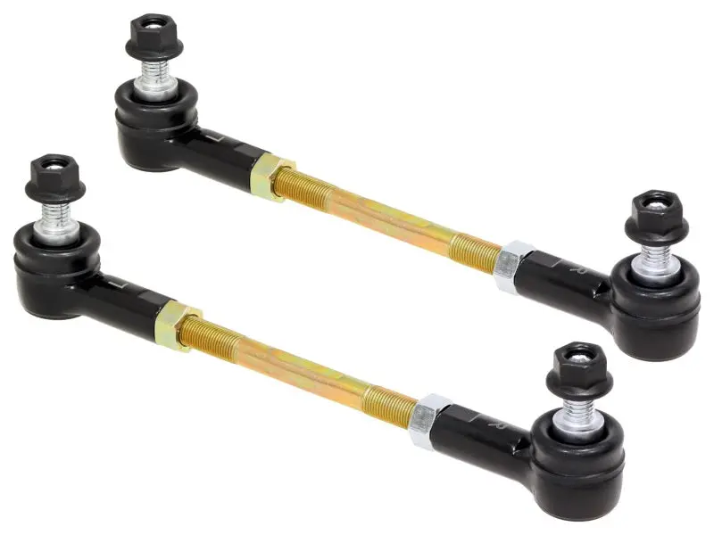 Rockjock Adjustable Sway Bar End Link Kit 6 1/2In Long Rods W/ Sealed Rod Ends And Jam Nuts Pair 1