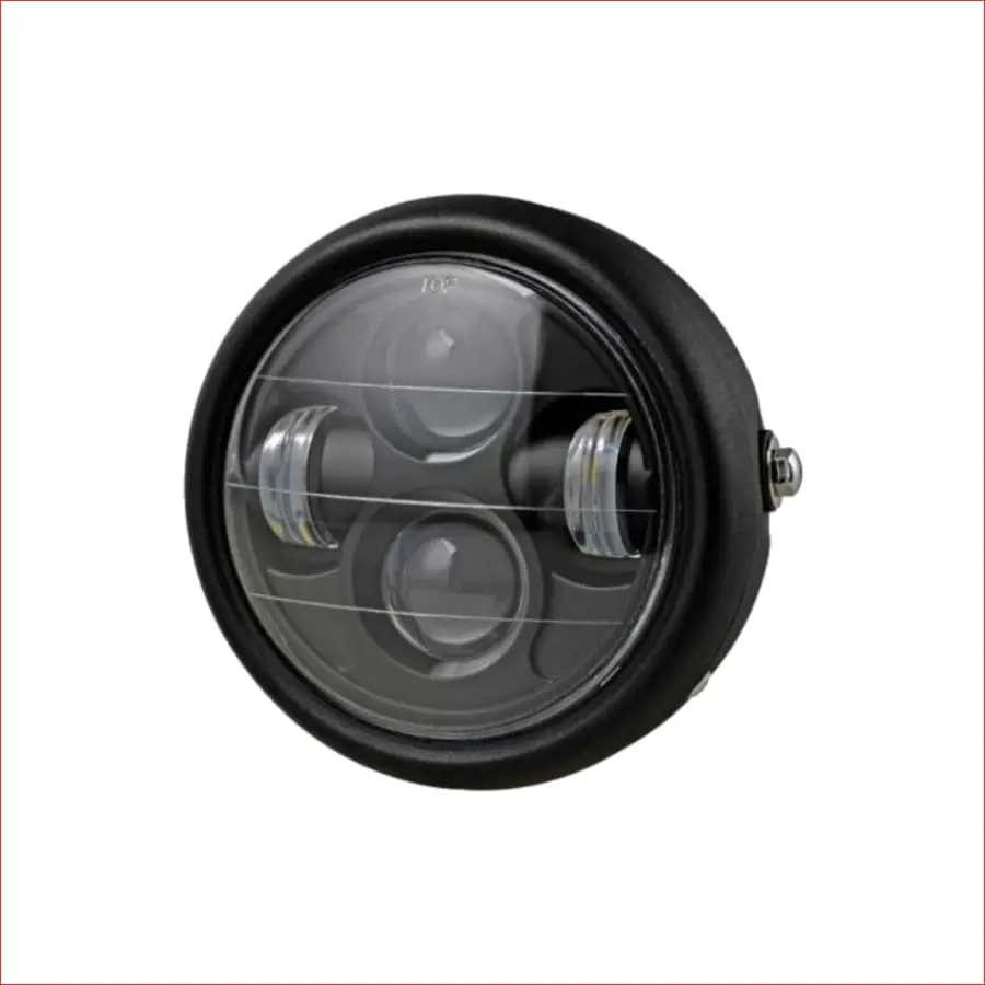 6.5" Matte Black Head Light W/ Turn Light - 50 Watts 1