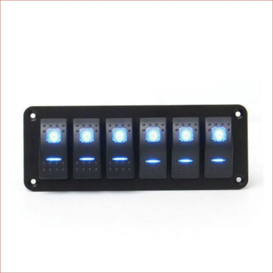6 Gang Rocker Switch Panel 1