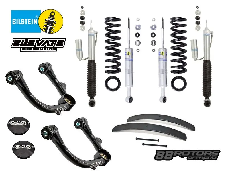 05-23 Toyota Tacoma Bilstein 6112 & 5160 Shocks & Springs, Elevate Uca, Deaver Add-A-Leaf 1