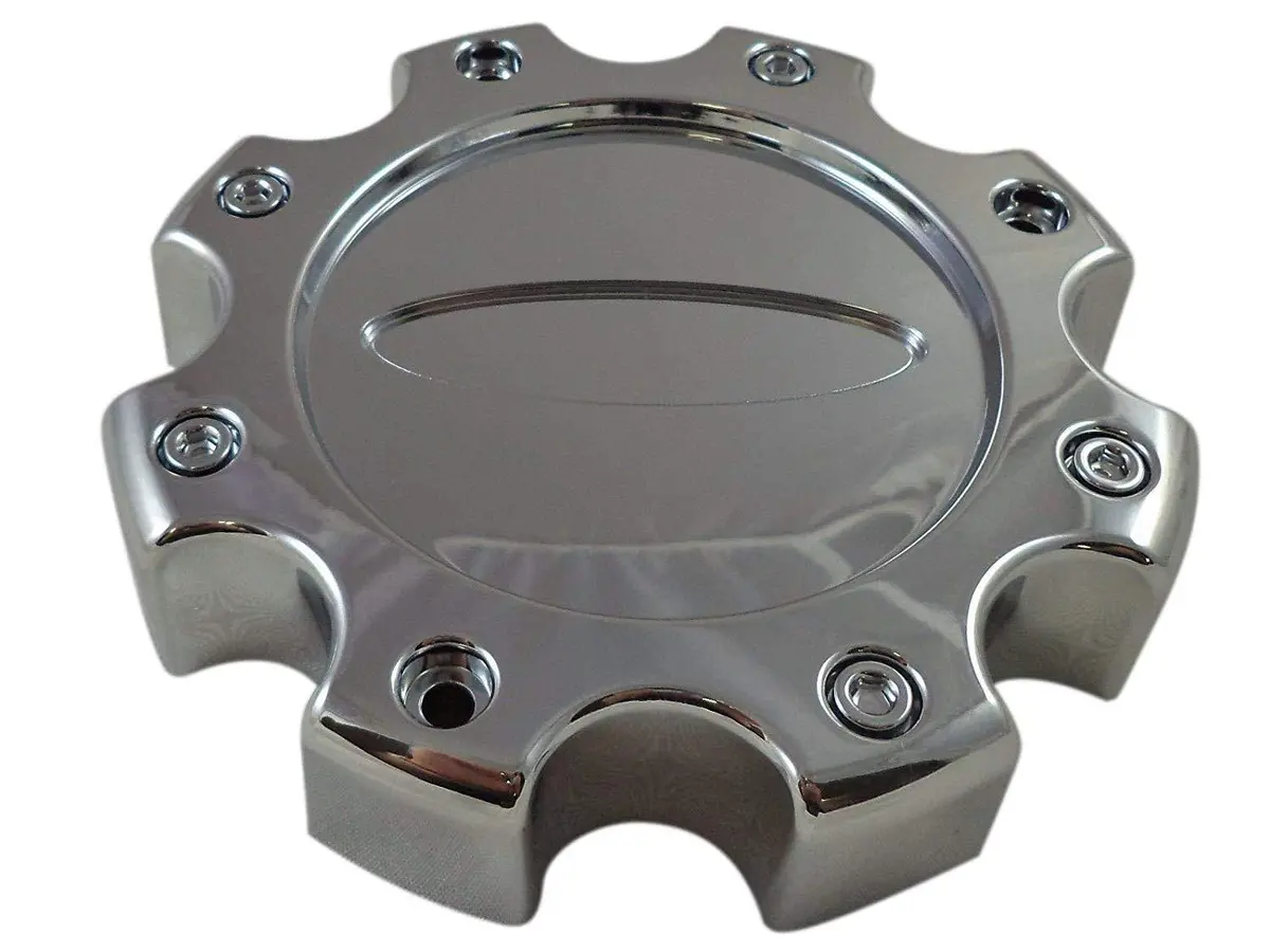 Motto Wheels M-736 Chrome Custom Wheel Center Caps (4 Caps) No Logo 1