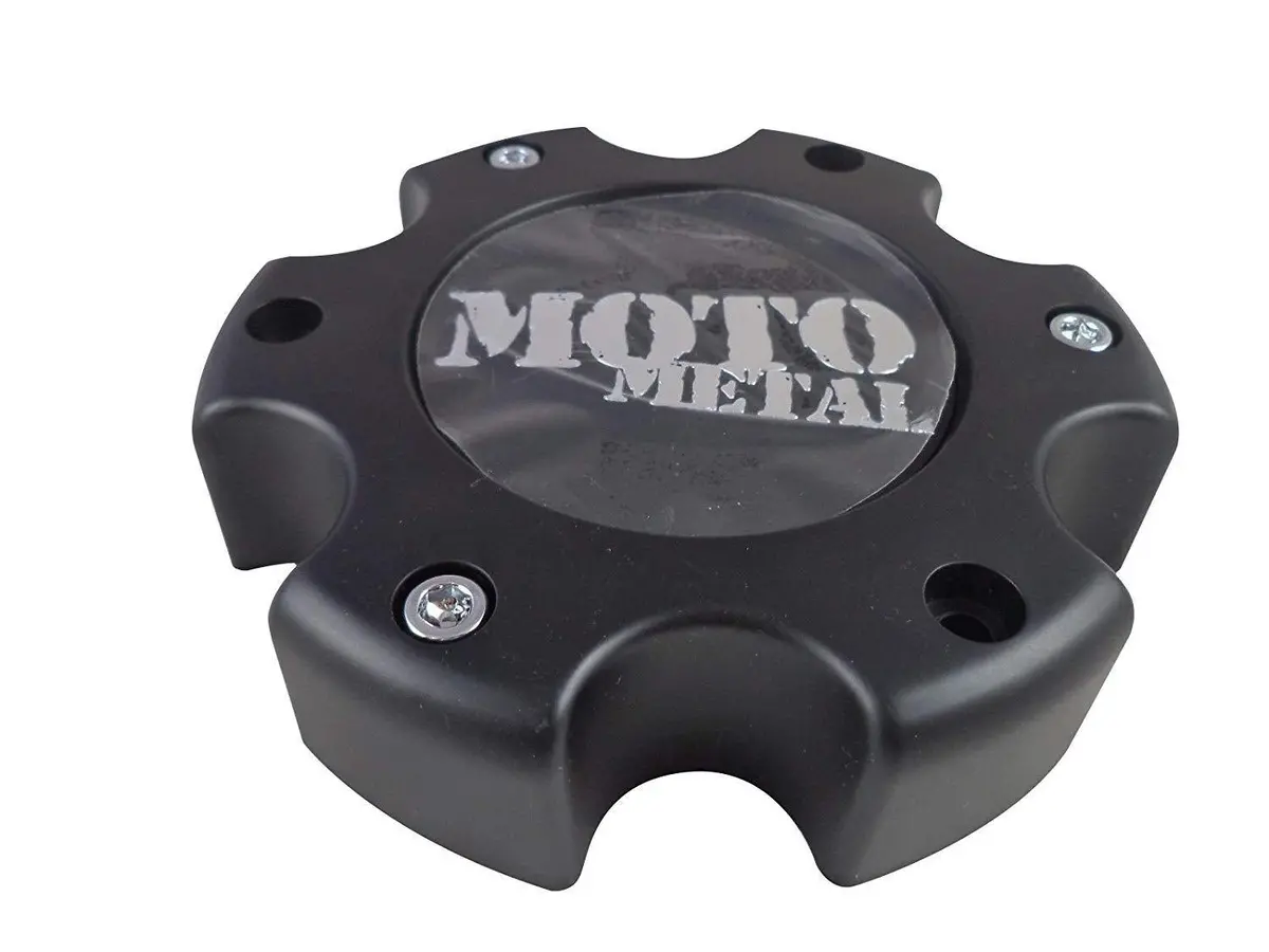 Moto Metal Mo909b6139yb Flat Black Wheel Center Caps (4 Caps) 1