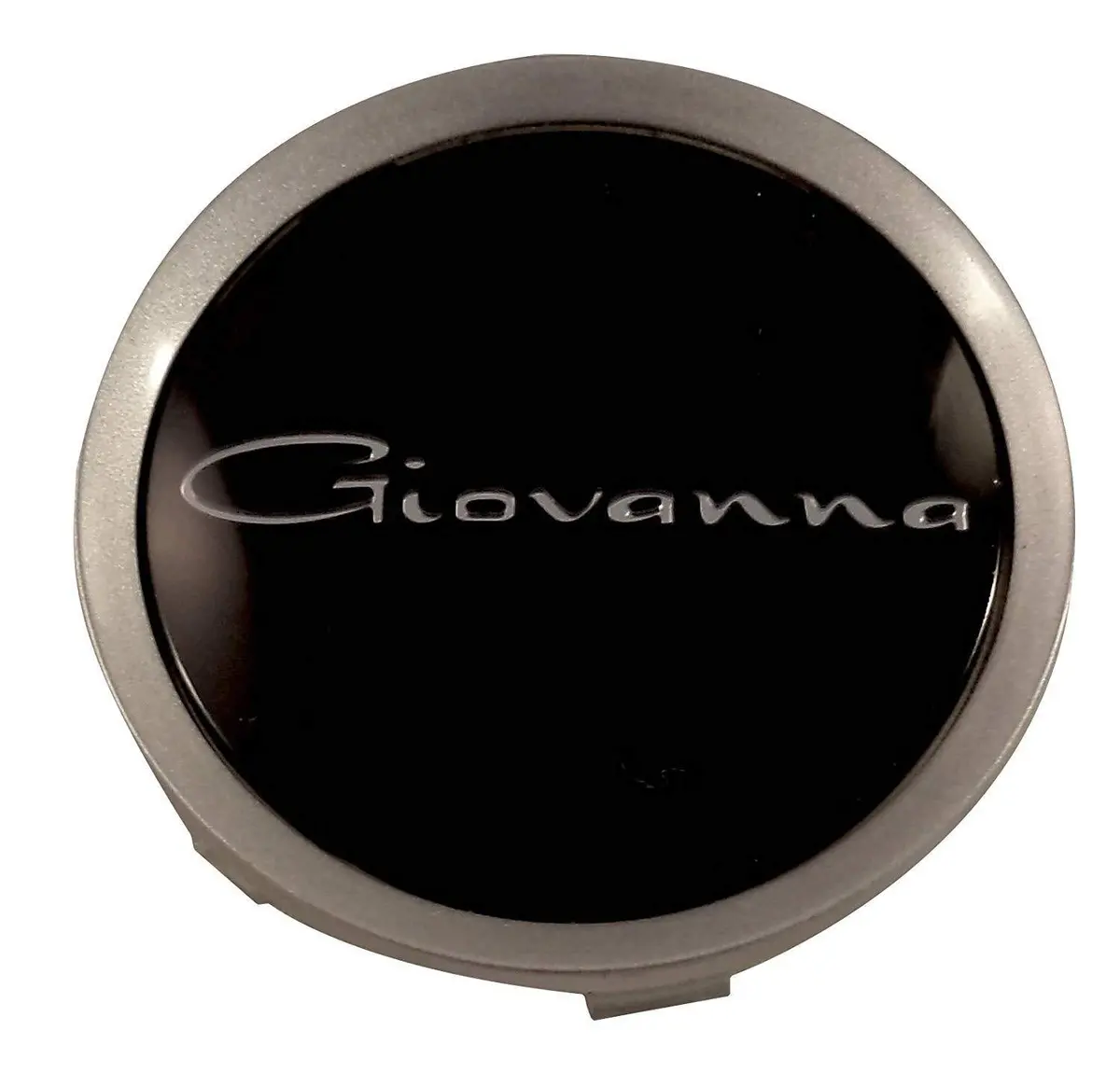 Giovanna Wheels Silver / Gloss Black Custom Wheel Center Cap # 998K75 / S709-29 (4 Caps) 2