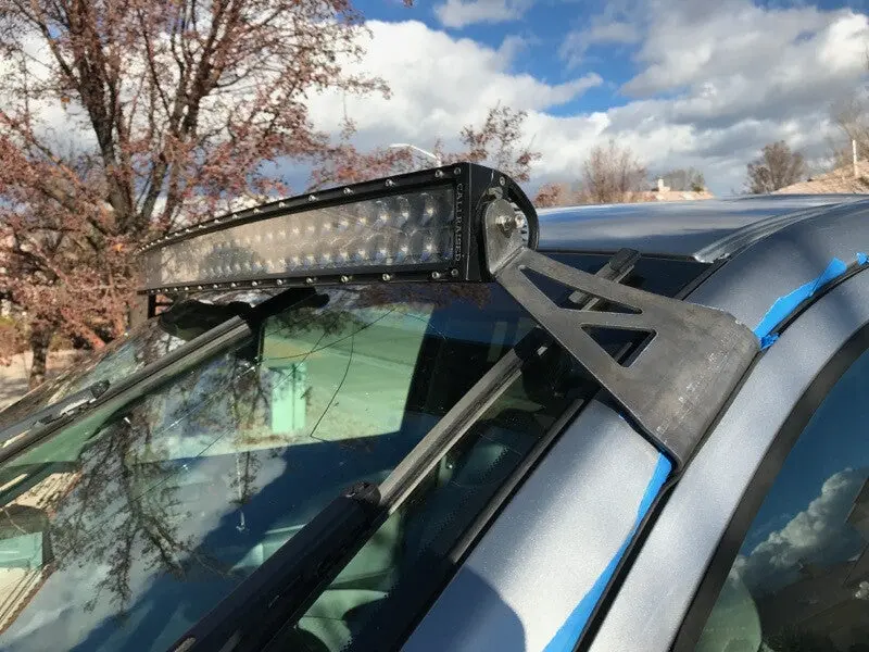 Cali Raised 2007-2021 Toyota Tundra 52 Curved Led Light Bar Roof Brackets Kit - W/5D Optic Osram 5 1