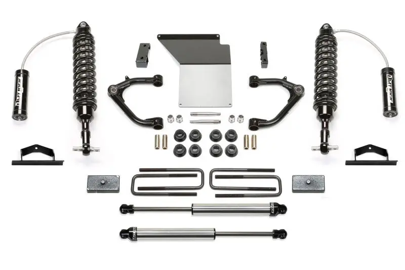 Fabtech 14-18 Gm K1500 W/Oe Alum. Uca 4In Uniball Uca System W/Dl 2.5 Resi Coilover & Rear Dl Shocks 1