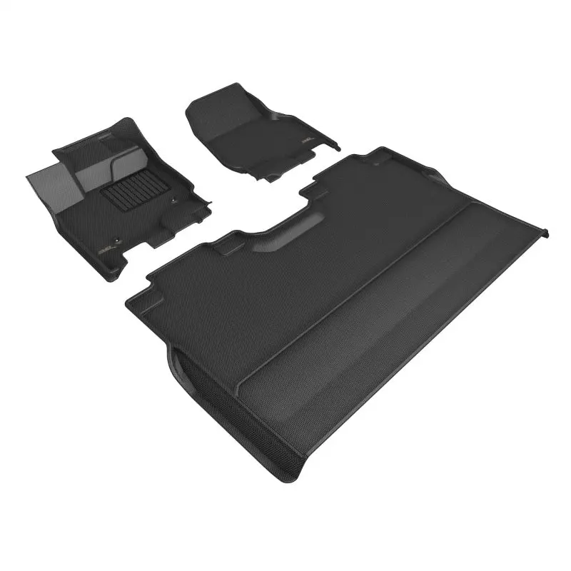 3D Maxpider 22-23 Ford F-150 Supercrew Kagu Floor Mat- Black R1 R2 1