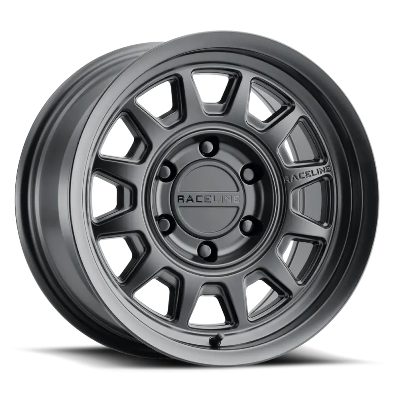Raceline 952B Aero 16X8in / 6X139.7 Bp / -6Mm Offset / 106.1Mm Bore - Satin Black Wheel 1