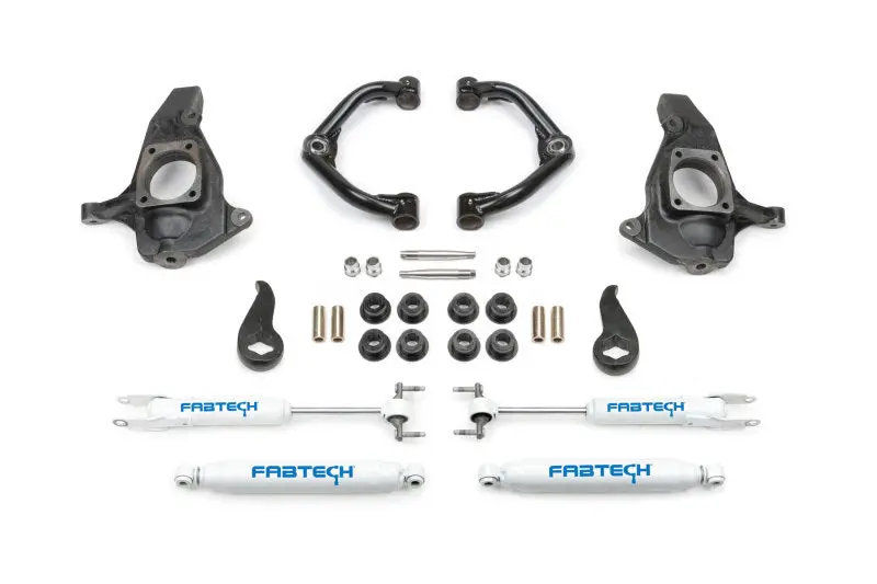 Fabtech 11-19 Gm C/K2500hd/3500Hd 4In Ultimate System W/Uniball Uca & Perf. Shocks 1