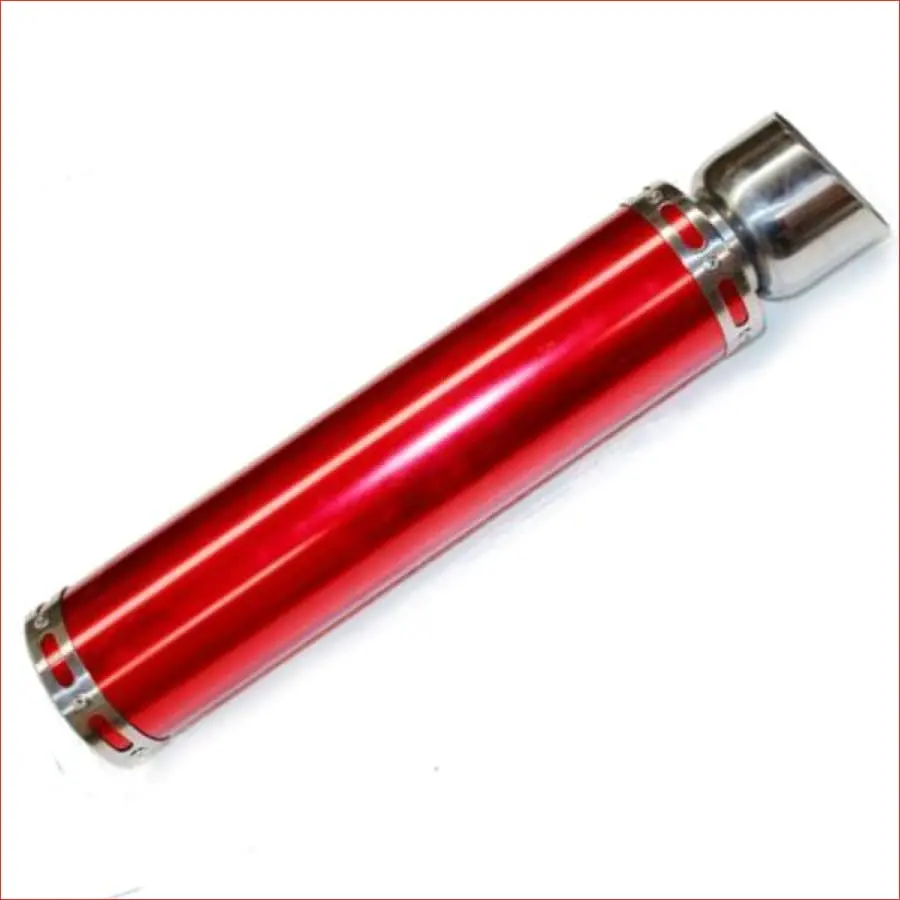 68Mm / 520Mm Red Alloy Exhaust Muffler 1