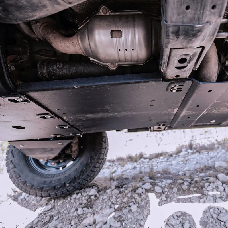 Cali Raised 14-24 4Runner Transmission Skid Plate - Aluminum / Raw 1