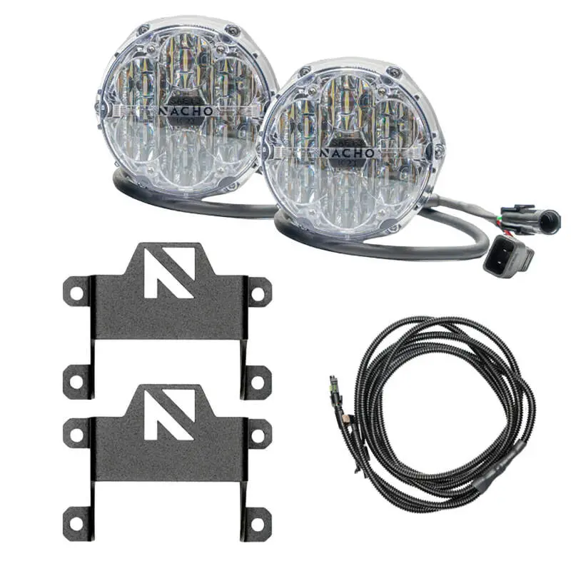 Nacho Lighting Ford Bronco Nacho Sae Only Plug N Play Fog Light Kit - White 1