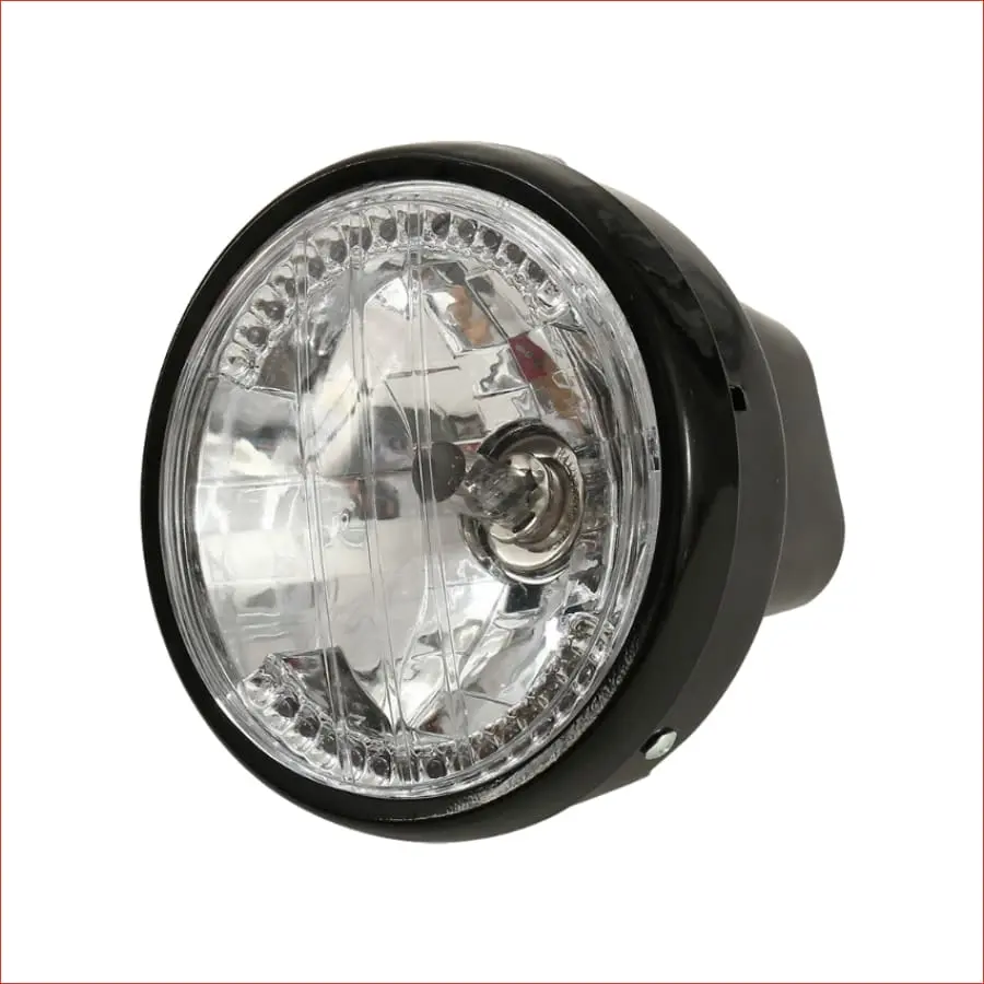 7" Black Head Light W/ Turn Light - 35 Watts 1