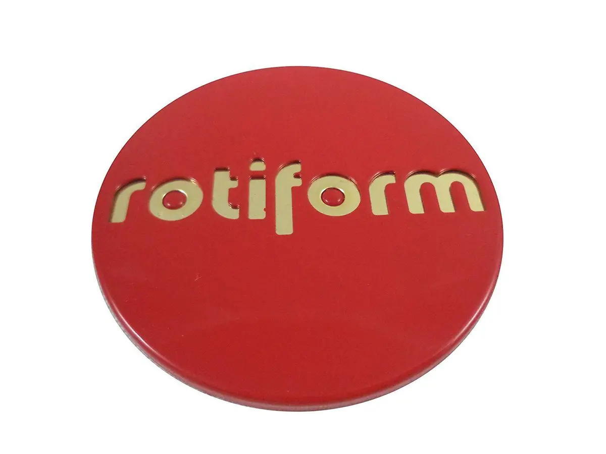 Rotiform Red/Gold Emblem Custom Wheel Center Caps # 1003-40Rg (4 Caps) 1