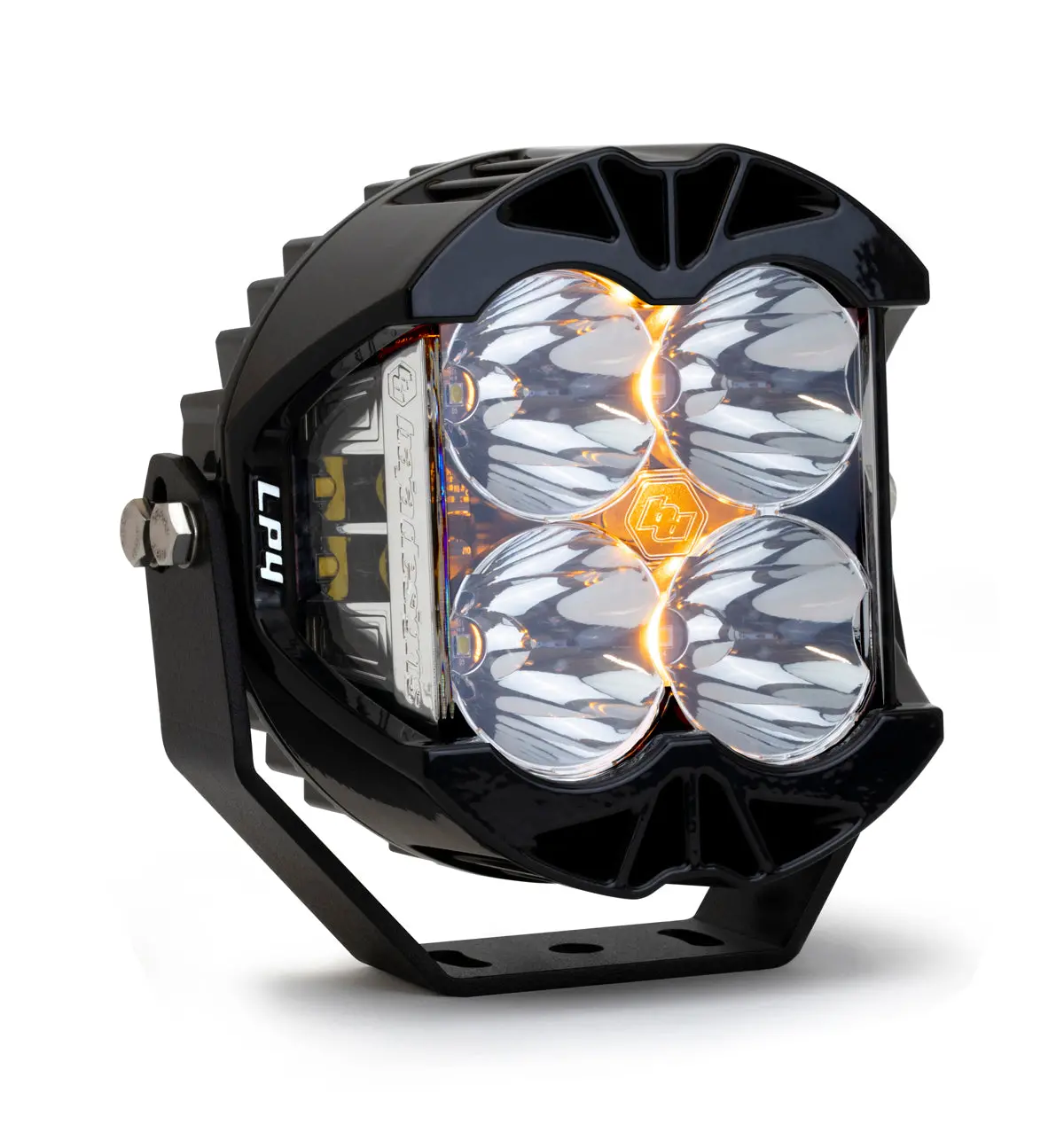 Baja Designs - Lp4 Pro Led Auxiliary Light Pod - Spot Clear Lens - Amber Backlight - Each 1