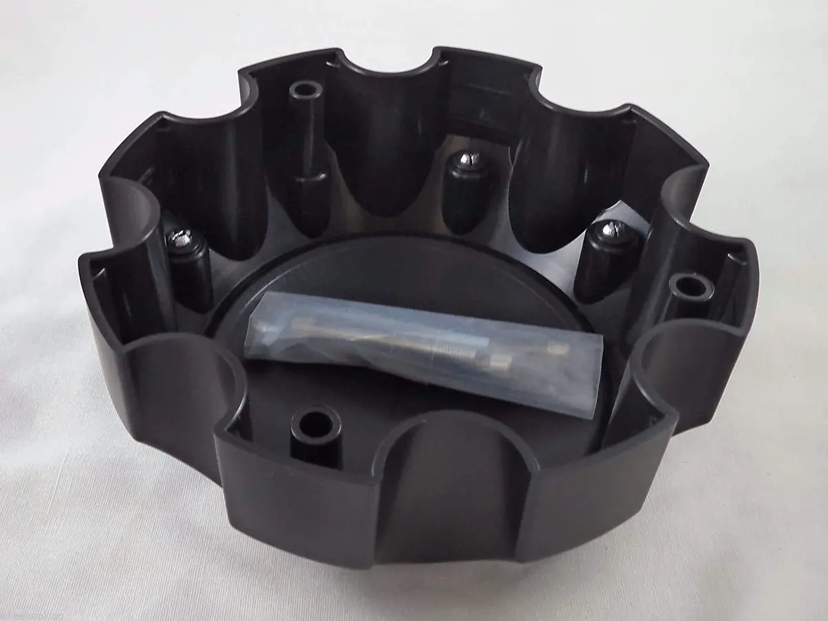 Raceline Wheels Flat Black Custom Wheel Center Caps # # 311164 / Cpr981-8-B (4 Caps) 8 Lug 2