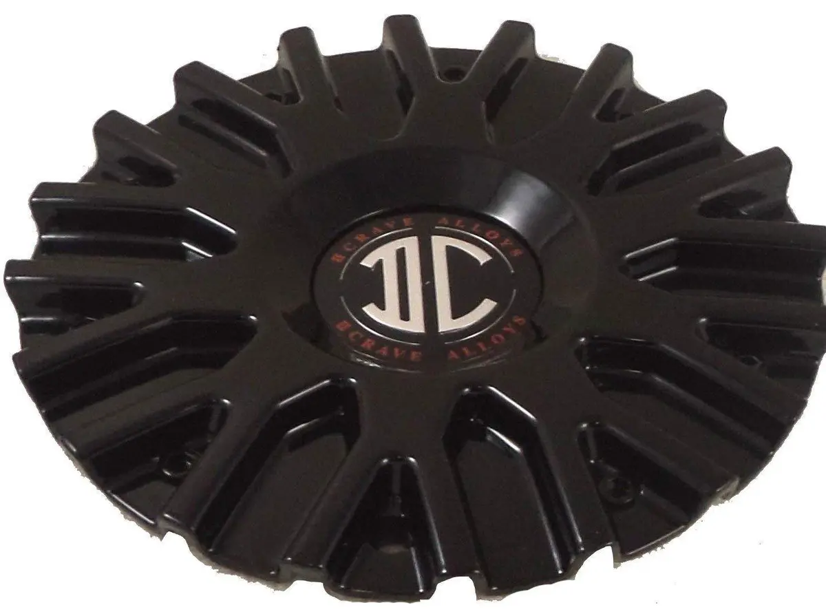 2 Crave # C106101-2295 Cap Wheels Gloss Black Custom Wheel Center Cap (4 Caps) 1