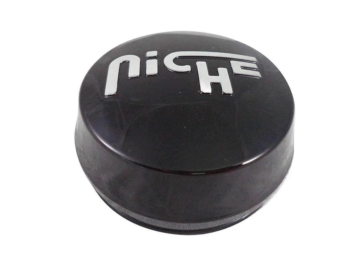 Niche Wheels Aluminum Gloss Black Custom Center Caps # 1014-09-05Gbs (1 Cap) 1