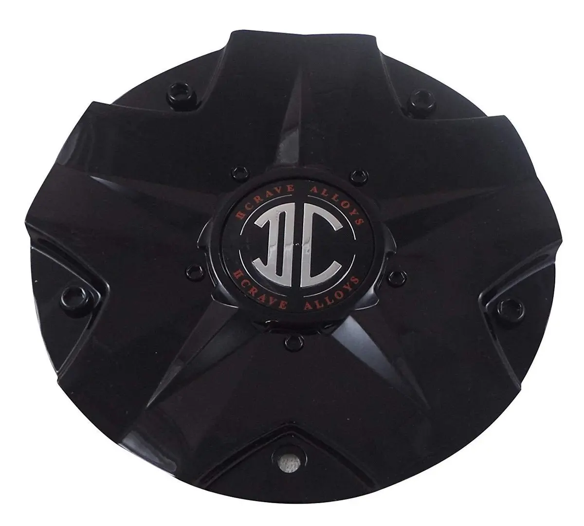 2 Crave C518702 Wheels Gloss Black Center Caps (1 Cap) 1