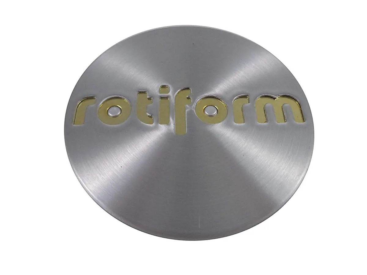 Rotiform Silver Custom Wheel Center Caps # 1003-40Mg Gold Emblem (1 Cap) 1