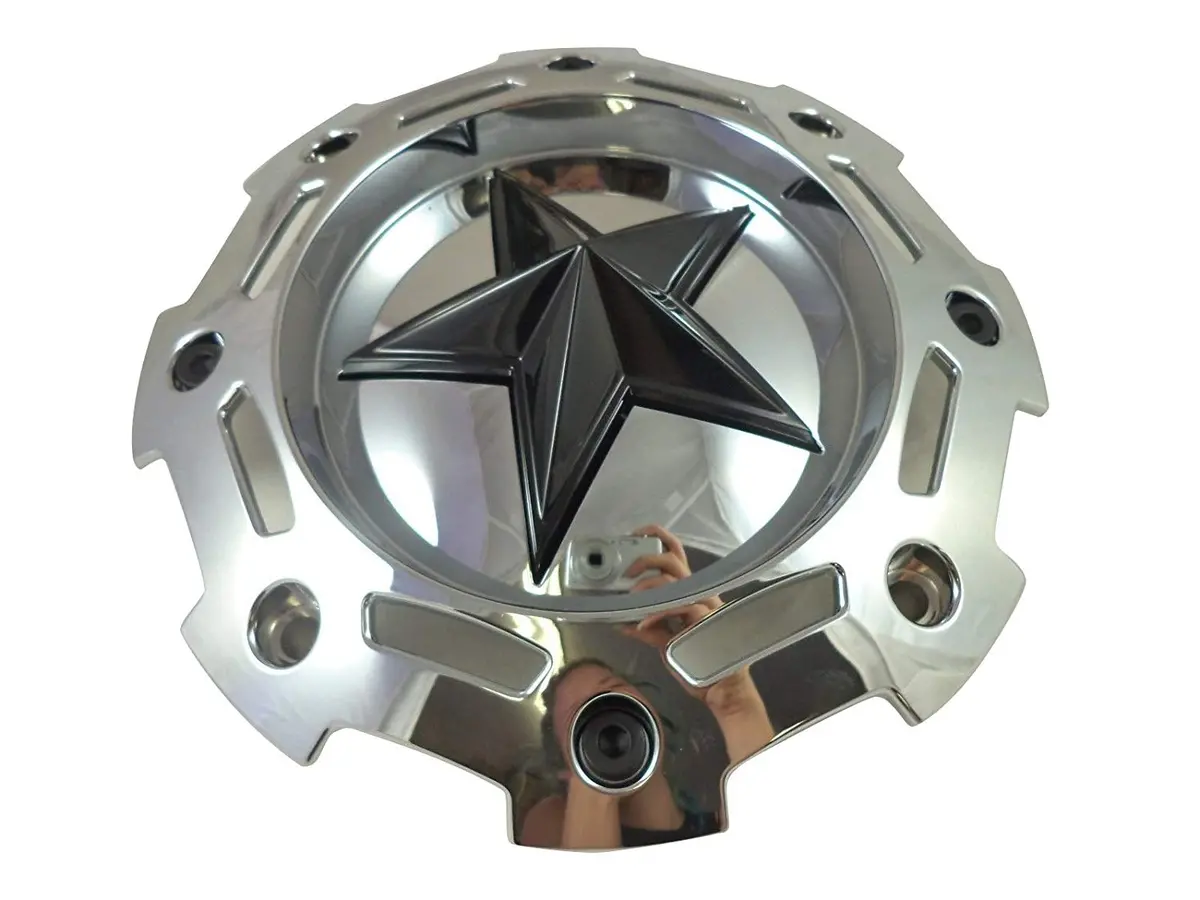 Rockstar By Kmc Sc-198Chr Custom Wheel Center Cap Chrome (4 Caps) New! 1