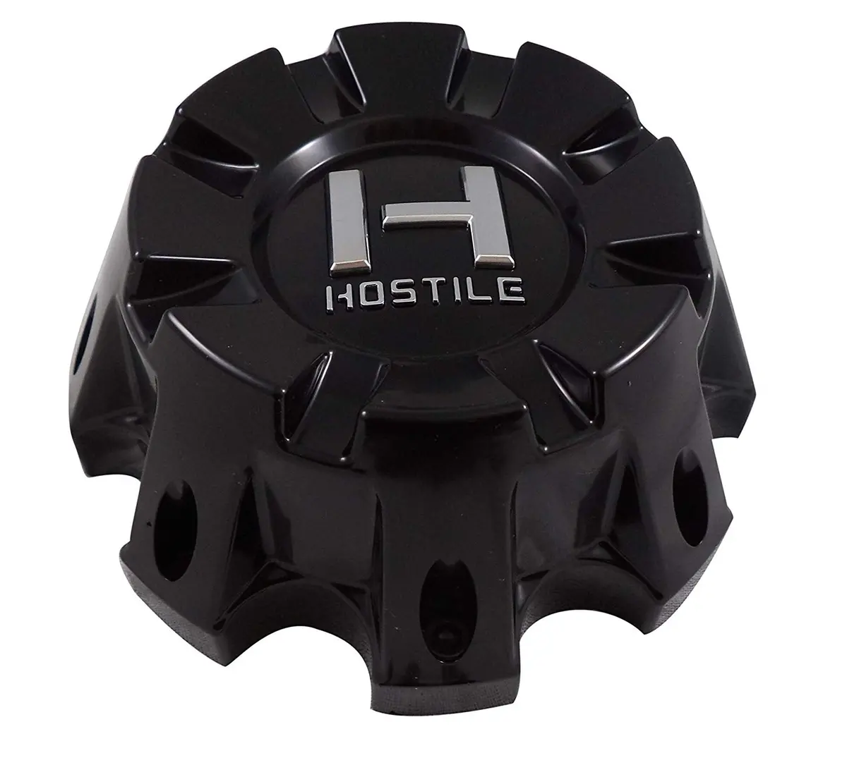 Hostile Wheels Satin Black Custom Wheel Center Cap # Hc-8002 / Hc-8002B (1 Cap) 1