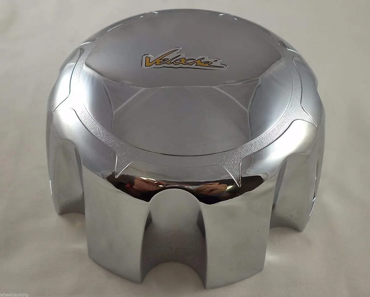 Veloche Wheels Chrome Custom Wheel Center Cap 8 Lug (2 Caps) 2