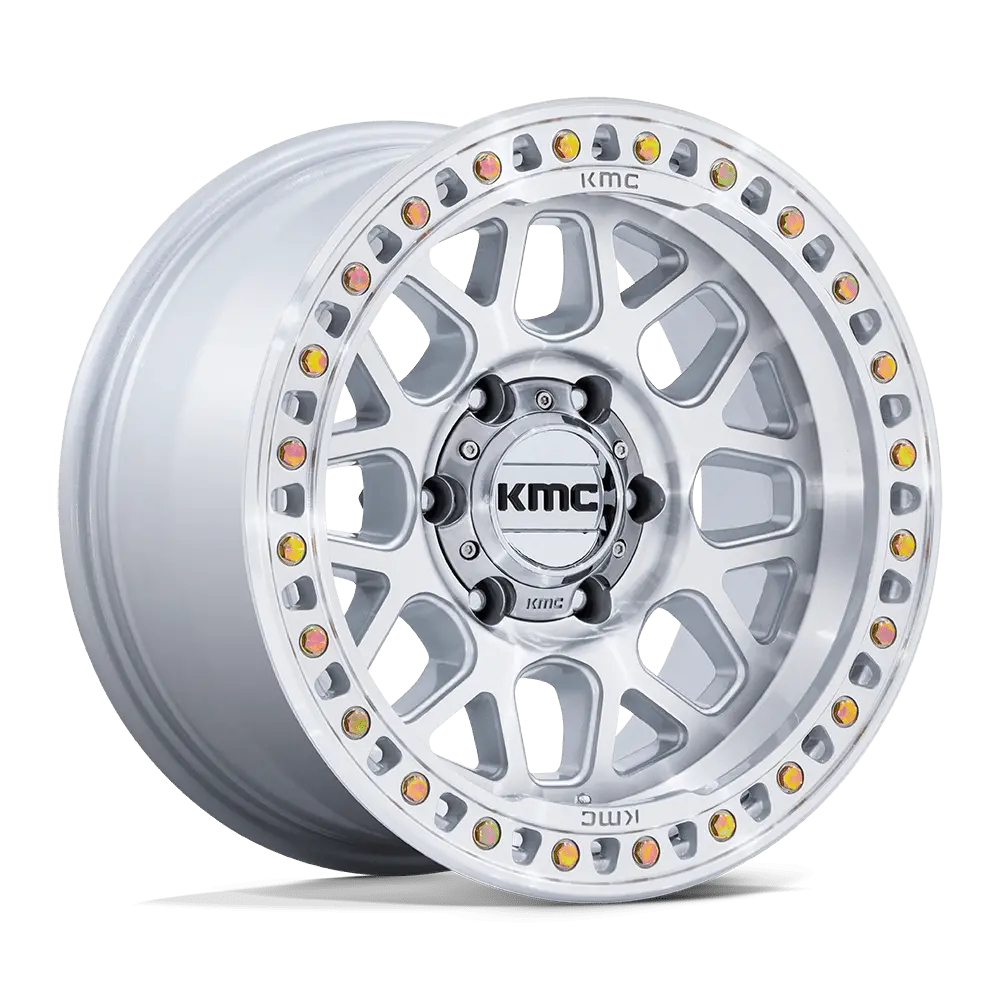 Kmc Grs Wheels - Gloss Silver With Machined Face 1