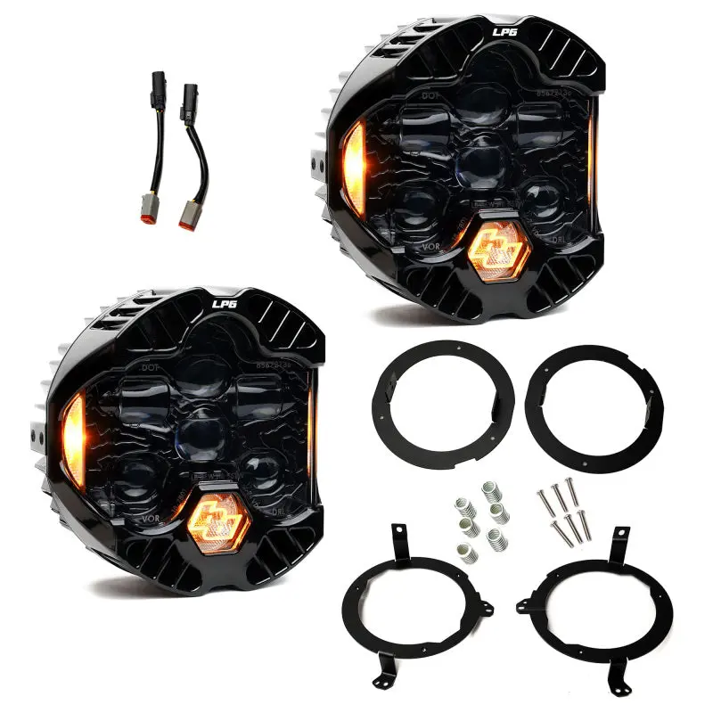 Baja Designs Dot Lp6 Amber Headlight Kit For 2018-2025 Jl And 2020-2025 Gladiator 1