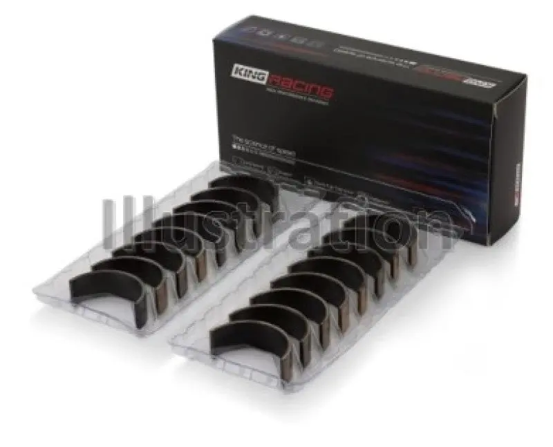 King Ford 260Ci/289Ci/302 (Size .020 Undersize) Xp-Series Tri-Metal Narrowed Rod Bearings - Set Of 8 1