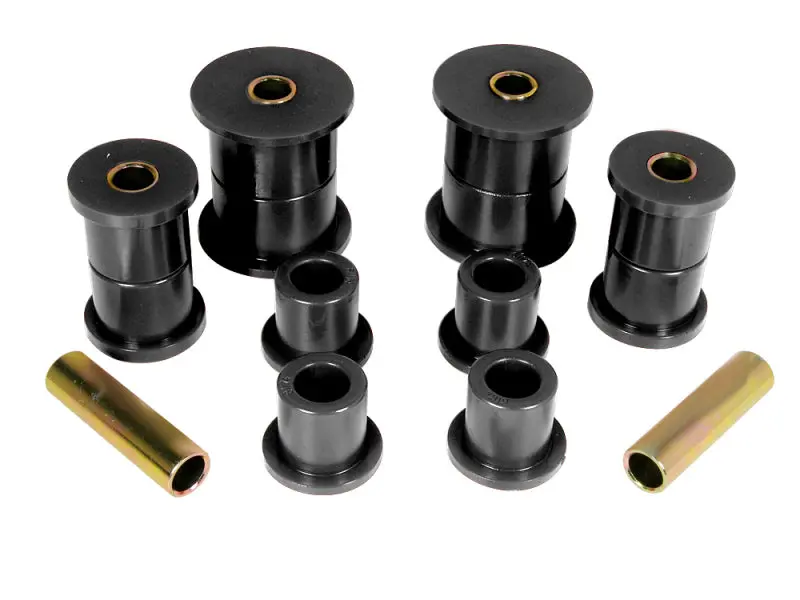 Prothane 74-91 Jeep Cherokee Front Spring & Shackle Bushings (W/ 2In Od Main Eye) - Black 1