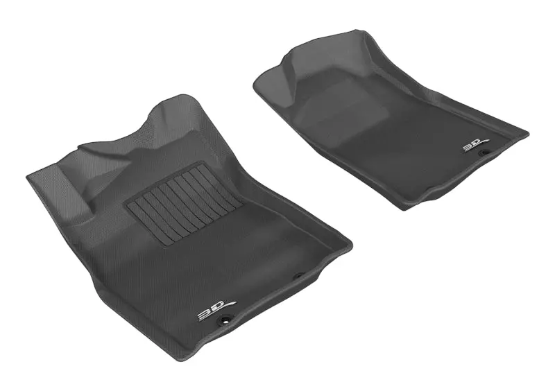 3D Maxpider 2012-2015 Toyota Tacoma Reg/Acs Cab Kagu 1St Row Floormat - Black 1