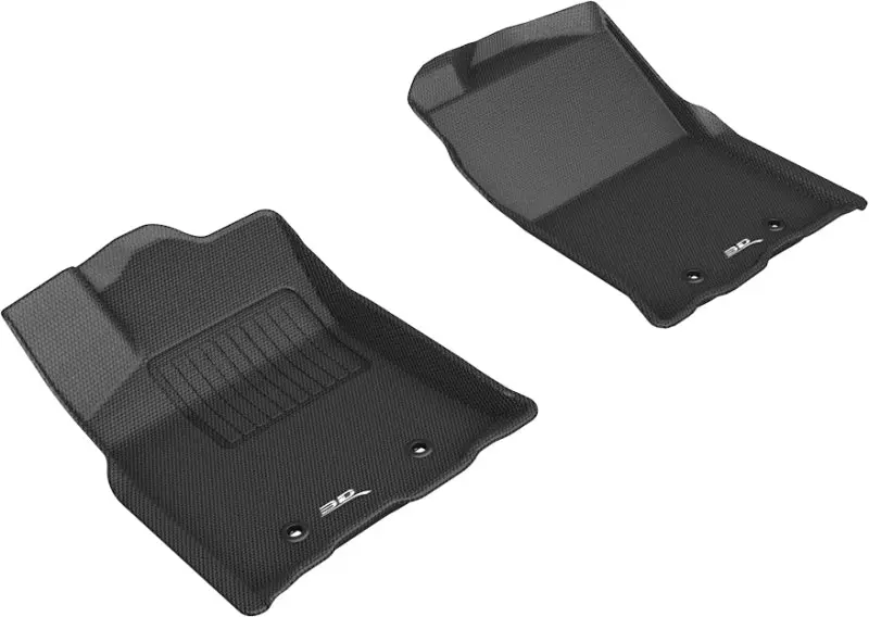3D Maxpider 2018-2020 Toyota Tacoma Access/Double Cab Kagu 1St Row Floormat - Black 1