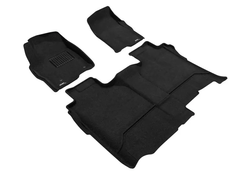 3D Maxpider 2019-2022 Chevrolet/Gmc Silverado/Sierra Elegant Floor Mat Set - Black 1