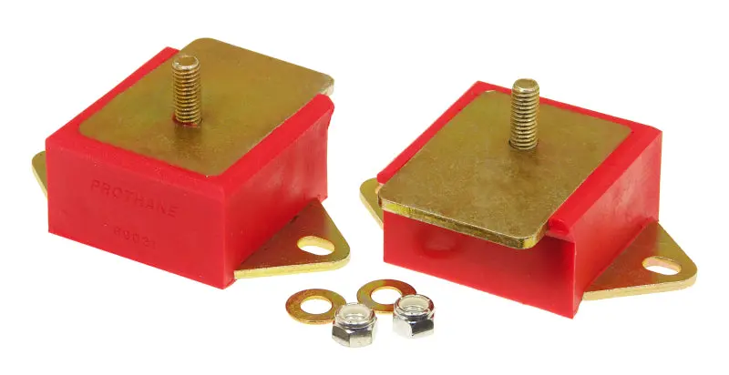 Prothane 72-86 Jeep Cj 6Cyl Motor Mounts - Red 1