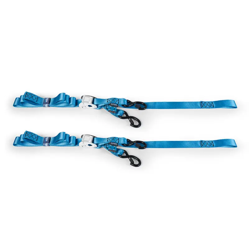 Borne Off-Road Cam Buckle Tie-Down Kit (2-Pack) Blue 1