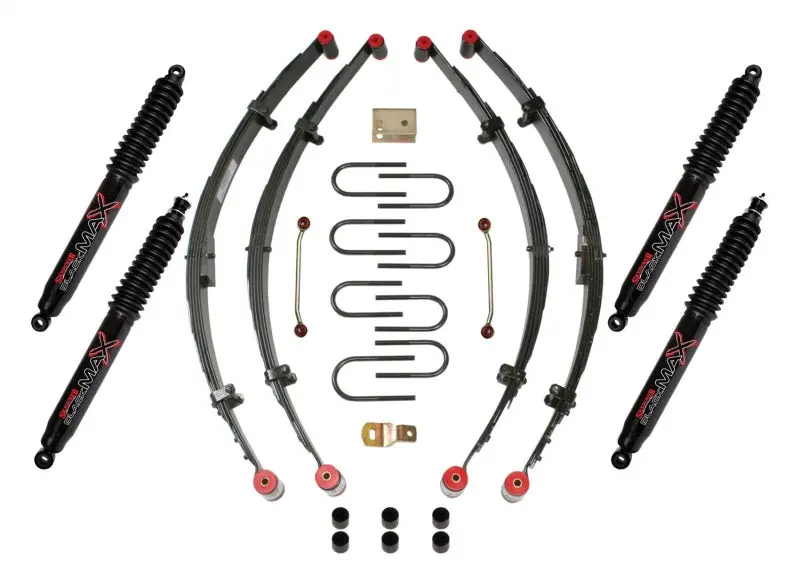 Skyjacker 4" Kit,87-96 Yj W/4 Blk Max 1