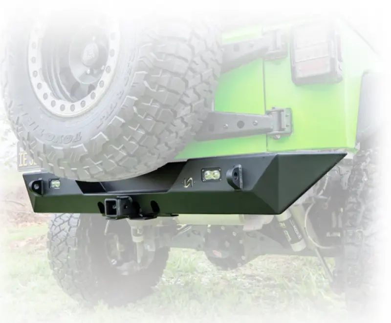 Turn Offroad 2007-2018 Jeep Jk Rear Bumper With Hitch And Lights 1