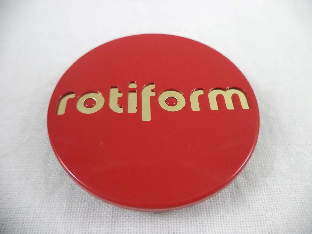 Rotiform Red/Gold Emblem Custom Wheel Center Caps # 1003-40Rg (1 Cap) 2