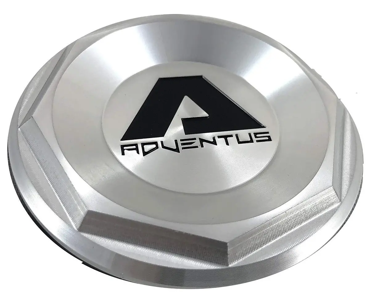 Adventus Silver Custom Wheel Center Cap # 1937K68-S1 (1 Cap) 1