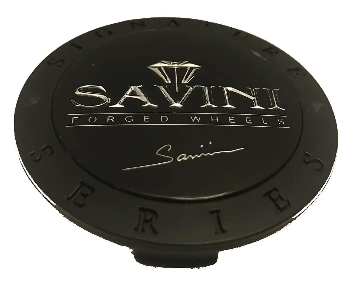 Savini Matte Black Wheel Center Caps Set Of 2 # Ms-Cap-Z167 New! 1