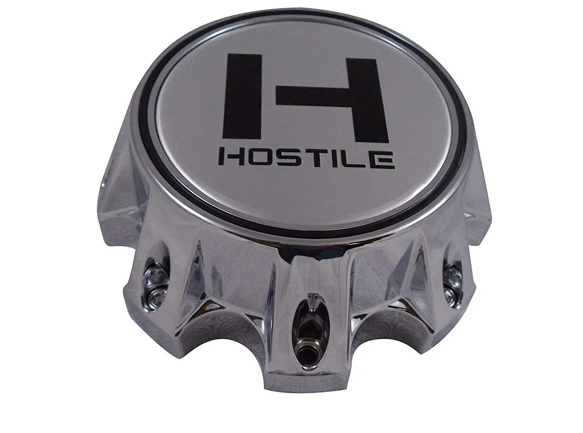 Hostile Wheels Chrome/Chrome H Logo Custom Center Cap # Hc-8003 (4 Caps) 1