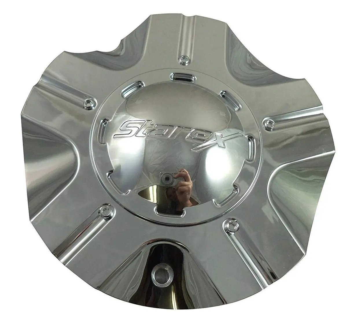 Starex Wheels S-1 Chrome Custom Wheel Center Caps (4 Caps) 1