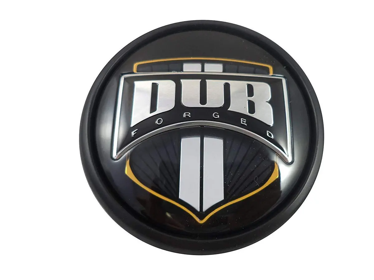 Dub Wheels 1001-92B Black/Black Custom Wheel Center Caps (4 Caps) 1