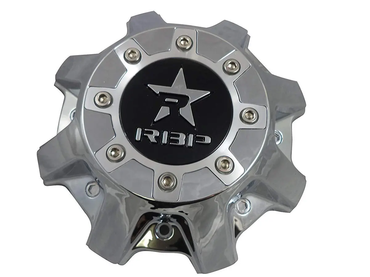 Rbp Wheels Chrome/Black Logo Custom Wheel Center Caps # Cap8040-6-4-C (1 Cap) 1