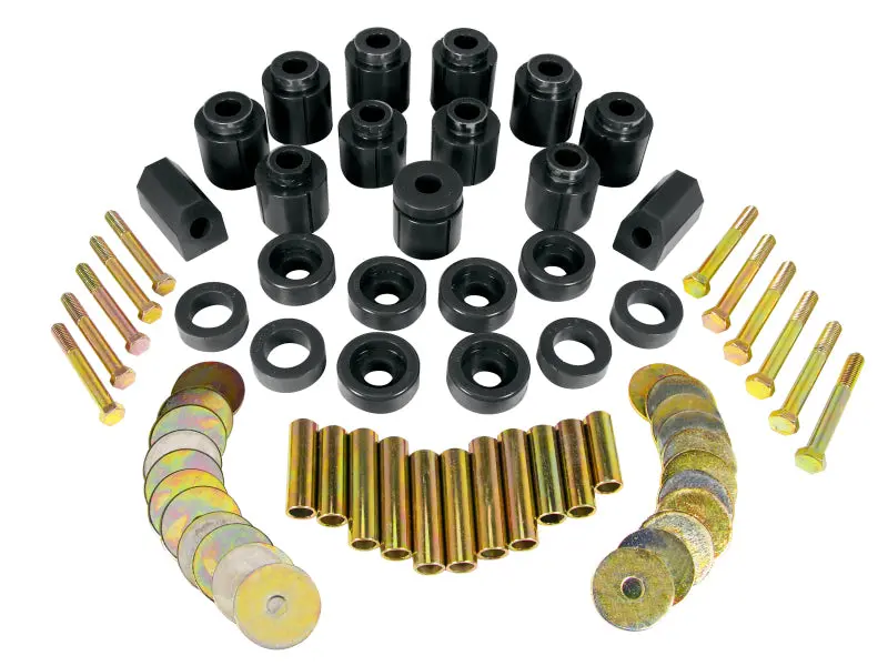 Prothane 87-96 Jeep Yj 1In Lift Body Mount Kit - Black 1