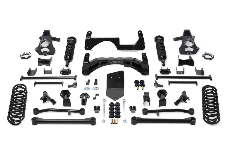 Fabtech 07-14 Gm K1500 Suv 4Wd W/O Autoride 6In Perf Sys W/Dl 2.5 & 2.25 1